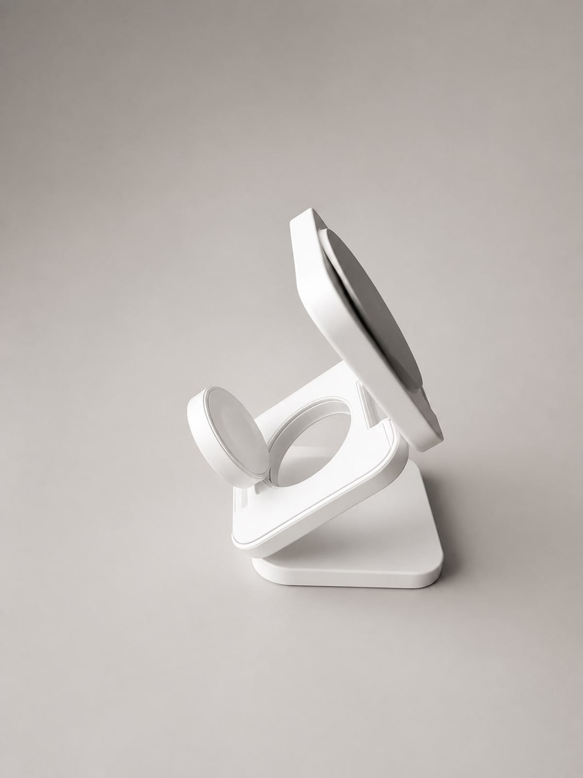 TRIPL folded into its stand position, viewed from the side